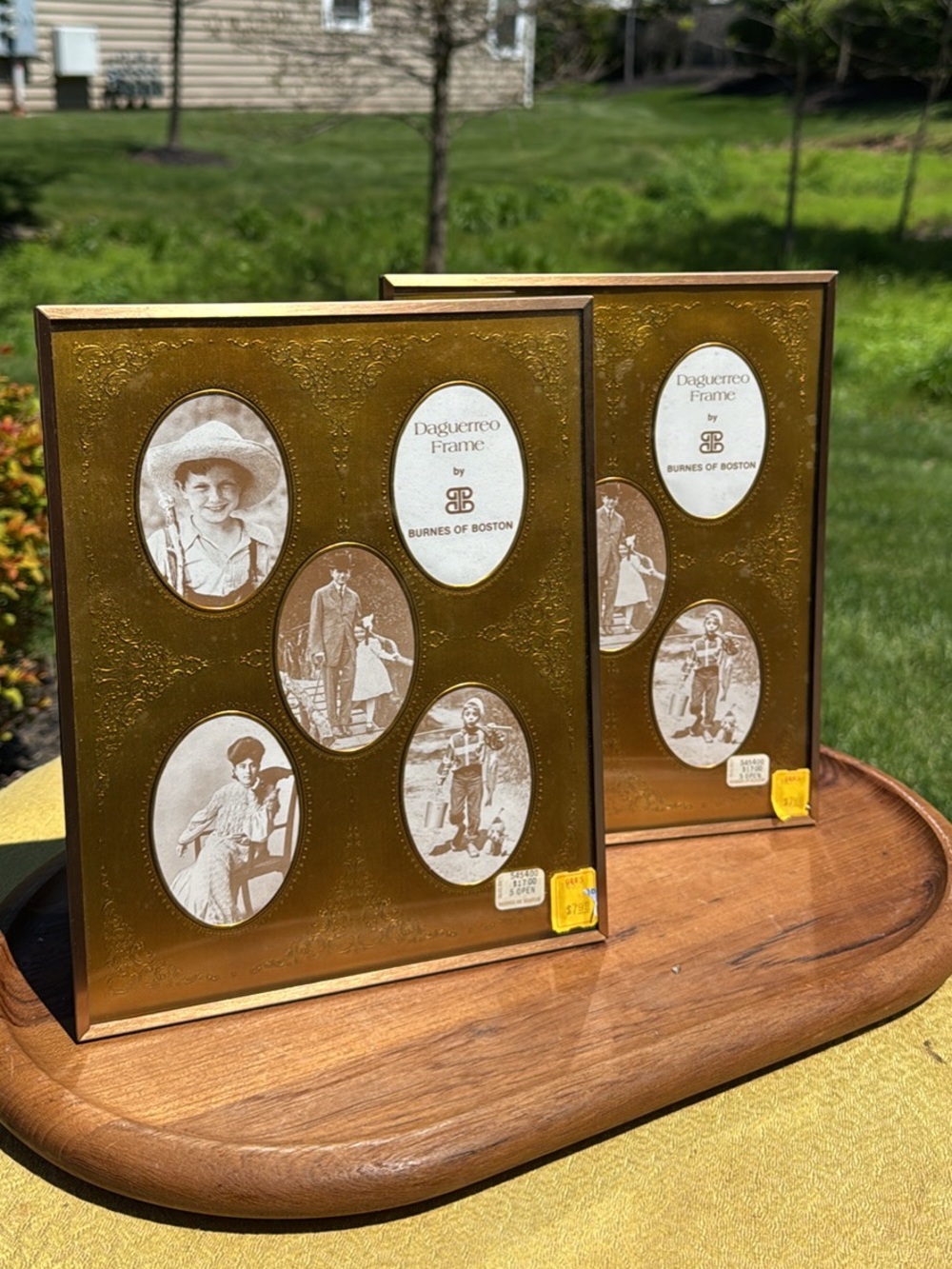 Vintage Gold BURNES OF BOSTON Daguerreo Picture Frames (2)